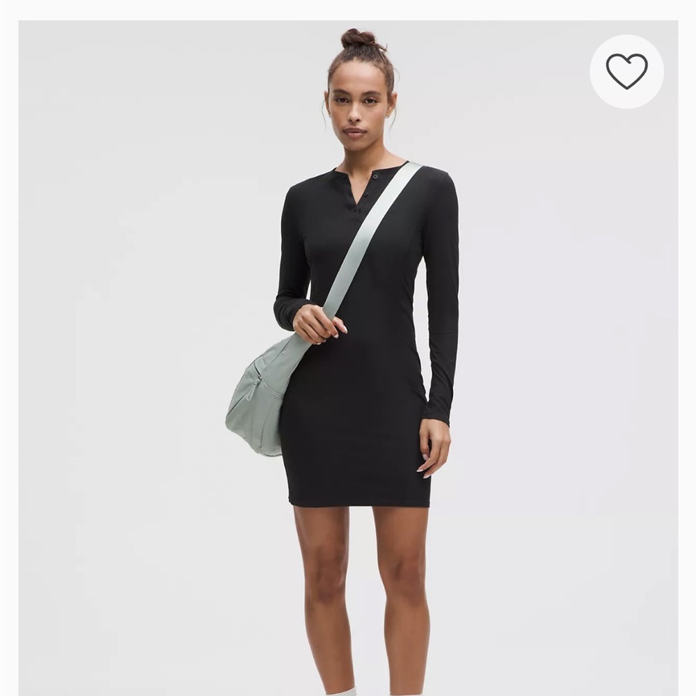 lululemon athletica Black Long Sleeve Dress